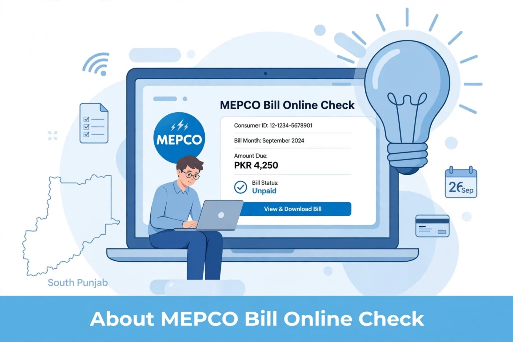 About MEPCO Bill Online Check